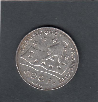 Beschrijving: 100 Francs DESCARTES